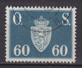 Norway 1951 Mi. 66    60 Ø Wappen Dienstmarke Service O. S. - Dienstmarken