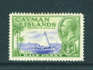 CAYMAN ISLANDS  -  1935  George V  1/2d  MM (hinge Remainders) - Iles Caïmans