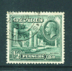 CYPRUS  -  1934  George V  1/2pi  FU - Zypern (...-1960)