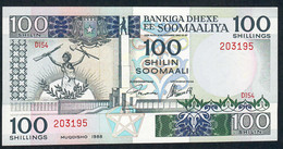 SOMALIA  P35c100 SHILLINGS 1988 #D154       UNC. - Somalia