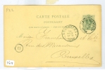 HANDGESCHREVEN BRIEFKAART Uit 1888 Van GENT BELGIE Naar BRUXELLES (5614) - 1869-1888 Lion Couché