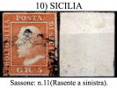 Sicilia-10 - Sassone N. 11 (o) Difettoso. - Sicilia