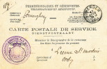 943/18 -  Carte De Service En Franchise Permissionnaires Et Réservistes Gemeente Bestuur Van SOMERGEM 1895 - Franchise