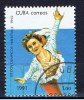 C+ Kuba 1991 Mi 3515 Eisläuferin - Used Stamps