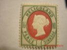 HELIGOLAND, MICHEL# 14e,10pf, Blaulichgrun/karmin & Rot 1890, MINT OG - Helgoland