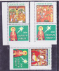 CHRISTMAS,NOEL 2006 FULL SET + TABS VERY RARE!,MNH ROMANIA. - Unused Stamps