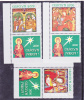 CHRISTMAS,NOEL 2006 FULL SET + TABS VERY RARE!,MNH ROMANIA. - Neufs