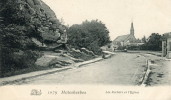 CPA 45 MALESHERBES LES ROCHERS ET L EGLISE - Malesherbes