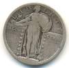 1918 D , STANDING LIBERTY QUARTER - 1916-1930: Standing Liberty (Liberté Debout)