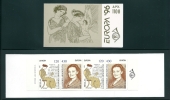 Greece 1996 Europa Cept "Famous Women" Booklet - 2 Sets Imperforated MNH - 1996