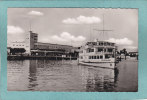 FRIEDRICHSHAFEN - Der Hafenbahnhof Mit Dem Motorschiff Deutschland  -   BELLE  CARTE  SM D  PHOTO  - - Friedrichshafen