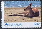 Australia 2011 Living Australia 60c Kangaroo On Beach Self-adhesive Used - Oblitérés