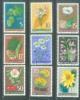 YU 1955-765-73 FLOWERS, YUGOSLAVIA, 9v,  MH - Nuevos