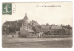CPA - 58 - Nièvre - Luzy  - Place Du Champ De Foire  : Champ , Maisons  , Clocher - Sonstige & Ohne Zuordnung