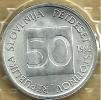 SLOVENIA 50 STOTIN INSCRIPTIONS FRONT BEE INSECT BACK 1993 KM3(?) UNC READ DESCRIPTION CAREFULLY !!! - Slowenien