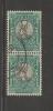 SOUTH AFRICA UNION 1933 Used Pair Definitives 1/2d " Hyphenated " SACC-55 #12154 - Gebraucht