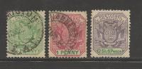 SOUTH AFRICA TRANSVAAL 1896 Used Stamps  Coat Of Arms 3 Values Nrs. Between 48-56 - Transvaal (1870-1909)