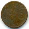 1874 , INDIAN HEAD CENT , UNCLEANED COIN - 1859-1909: Indian Head