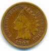 1907 , INDIAN HEAD CENT , UNCLEANED COIN - 1859-1909: Indian Head