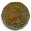 1908 , INDIAN HEAD CENT , UNCLEANED COIN - 1859-1909: Indian Head
