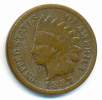 1887 , INDIAN HEAD CENT , UNCLEANED COIN - 1859-1909: Indian Head