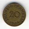 SARRELAND  -  SARRE  @@  20 FRANCS 1954  @@  N1 - Otros & Sin Clasificación