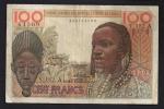 COSTA D´AVORIO (Ivory Coast) :  100 Francs- P101A - 1961 - Sn :454764509 - Costa De Marfil