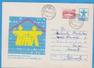 Punched Card Computer IT, PC. ROMANIA Postal Stationery Cover 1976 - Informatik