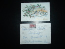 LETTRE MIGNONNETTE TP MARIANNE A LA NEF 25 F OBL.MEC. 30 XII 59 PONT AUDEMER (27 EURE) + CARTE DE BONNE ANNEE - Posttarife