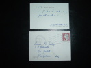 LETTRE MIGNONNETTE TP MARIANNE DE DECARIS 0,25 F OBL. MEC. 2-1-1962 PONT-AUDEMER (27 EURE) + CARTE DE VISITE - Posttarife