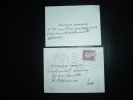 LETTRE MIGNONNETTE TP MARIANNE DE DECARIS 0,25 F OBL. MEC. 11-1-1963 PONT-AUDEMER (27 EURE) + CARTE DE VISITE - Tarifs Postaux