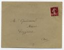 FRANCE - PREO. SUR LETTRE - N° 53 SUR ENV. - TB - 1893-1947