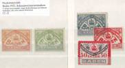 017dt: Baden 1922 Schaumweinsteuermarken ** - Unused Stamps
