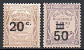 France  Frankreich Y&T Taxe 49*, 51* - 1859-1959 Postfris