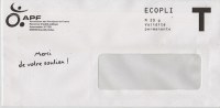 France - Enveloppe Réponse T Ecopli Neuve - Association Des Paralysés De France (APF). - Cards/T Return Covers