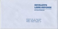 France - Enveloppe Libre-réponse Neuve - Avenir De La Culture. - Cartas/Sobre De Respuesta T