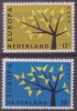 EUROPA  - PAYS BAS 1962 - Yvert N° 758/759 - NEUFS SANS CHARNIERE - 1962