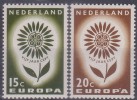 EUROPA  - PAYS BAS 1964 - Yvert N° 801/802 - NEUFS SANS CHARNIERE - 1964