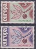 EUROPA  - MONACO 1965 - Yvert N° 675/676 - NEUFS SANS CHARNIERE - 1965