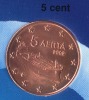 ** 5 CENT GRECE 2002 AVEC LETTRE  NEUVE ** - Grèce