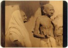 Mahatma Gandhi With Wife Kasturba Gandhi, Picture Postcard, India As Scan - Mahatma Gandhi
