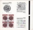 FAEROE IS.  1981 Historic Writing 6 Kr. Block Of 4 On Maximum Card.  Michel 68 - Faroe Islands