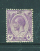 STRAITS SETTLEMENTS  -  1919  George V  4c  MM As Scan - Straits Settlements