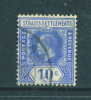 STRAITS SETTLEMENTS  -  1919  George V  10c  Used As Scan - Straits Settlements