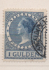 Fra144 Paesi Bassi, Nederland, Holland, Nederland | Regina, Queen, Reine 1924-27, 1 Gulden, Blue, N.152 Y&T - Oblitérés