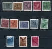 Hungary 1943 Mi 722-734 Mh Complete Sets - Ungebraucht