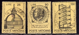 CITTÀ DEL VATICANO VATICAN VATIKAN 1972 CELEBRAZIONI BRAMANTESCHE SERIE COMPLETA COMPLETE SET USATA USED OBLITERE' - Gebruikt