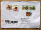 Registered Cover Sent From Poland To Lithuania, Dwor, Zodiac - Storia Postale