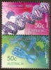 AUSTRALIA USED - 2003 50c Genetics - Horizontal Joined Pair - Used Stamps