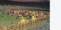 Rose Festival Floats At Multnomah Stadium   , Portland, Oregon.  B-943 - Portland